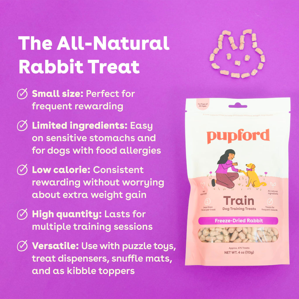 Pupford Freeze Dried Training Treats for Dogs & Puppies (Chicken, 4 oz)