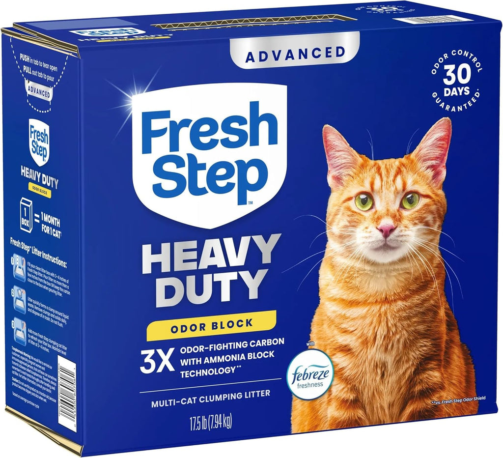 Fresh Step Advanced Heavy Duty Multi Cat Clumping Cat Litter, 17.5 lb.