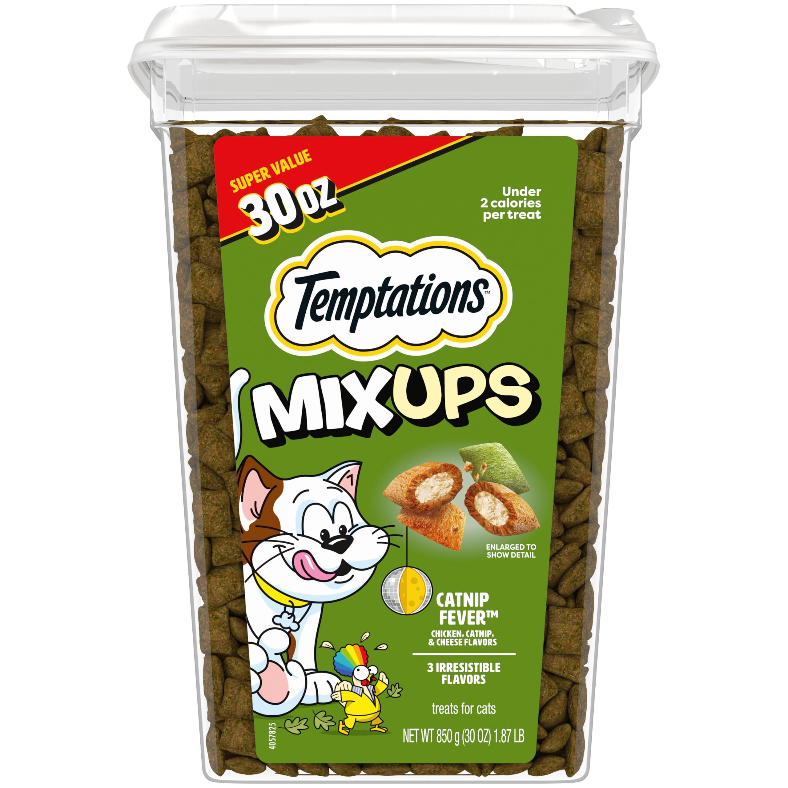 Temptations MixUps Crunchy and Soft Cat Treats, Catnip Fever, 16 oz