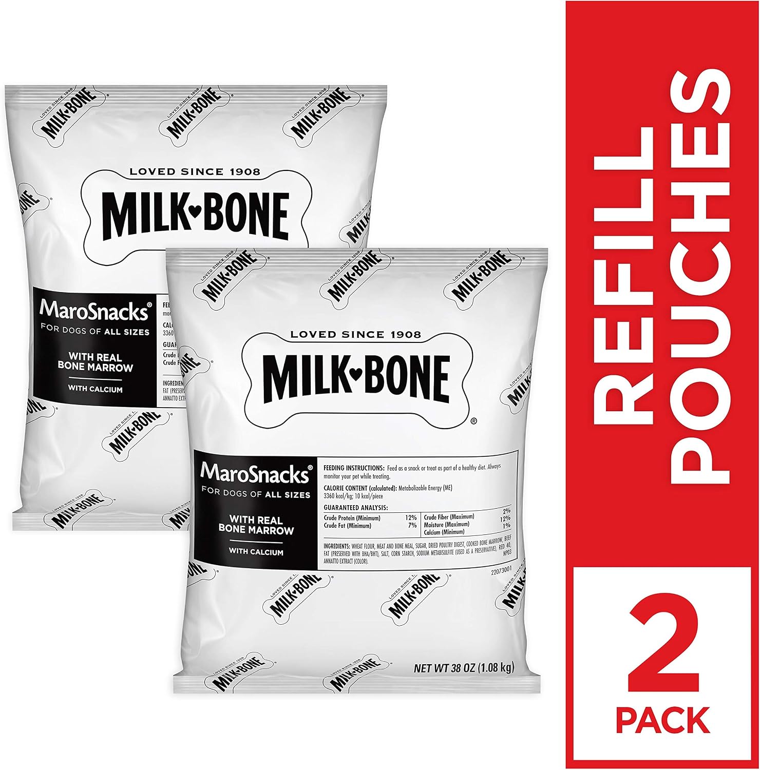 Milk-Bone MaroSnacks Small Dog Treats with Real Bone Marrow, 40 Oz.