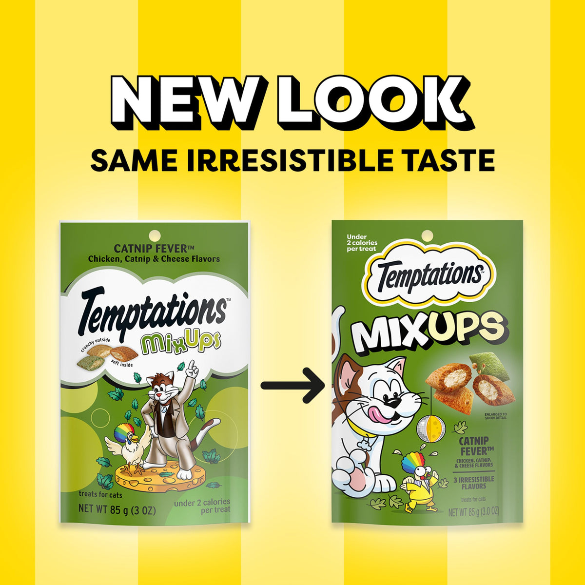 Temptations MixUps Crunchy and Soft Cat Treats, Catnip Fever, 16 oz