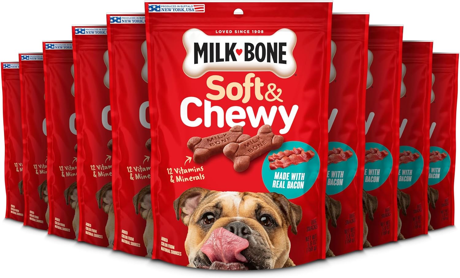 Milk-Bone Soft & Chewy Dog Treats, 25 Oz. Canister