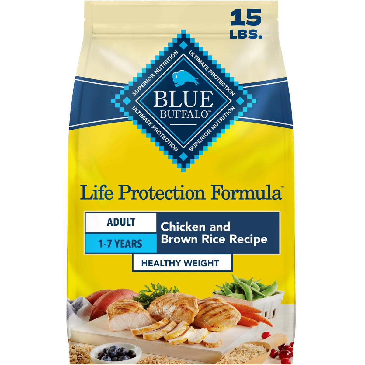 Blue Buffalo Life Protection Formula Chicken Adult Dry Dog Food, 5 lb