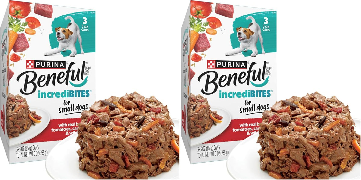Purina Beneful Small Breed Wet Dog Food Variety Pack, (30) 3 oz Cans