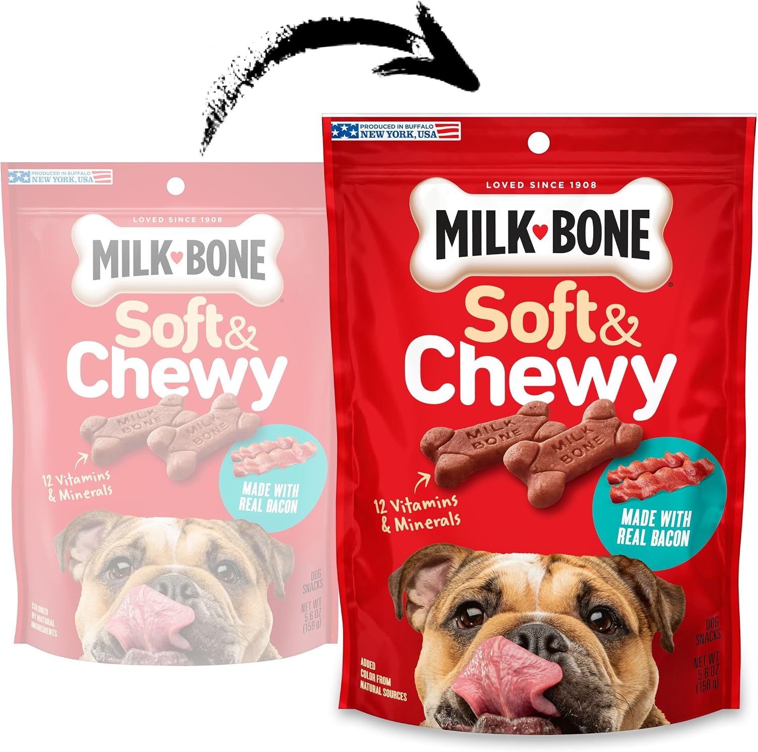 Milk-Bone Soft & Chewy Dog Treats, 25 Oz. Canister