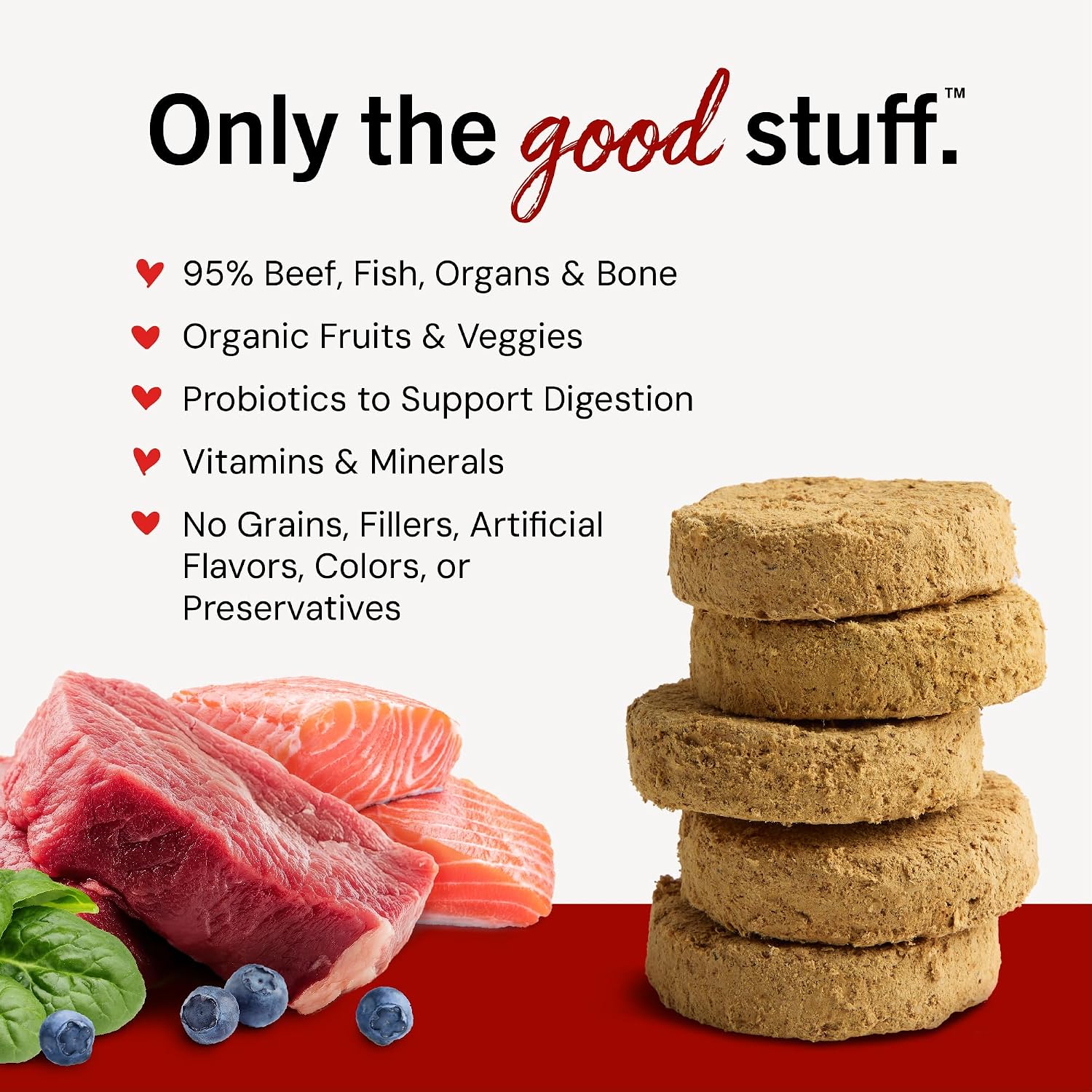 Stella & Chewy’s Freeze Dried Raw Dinner Patties – Grain Free Dog Food, Protein Rich Stella’s Super Beef Recipe – 5.5 oz