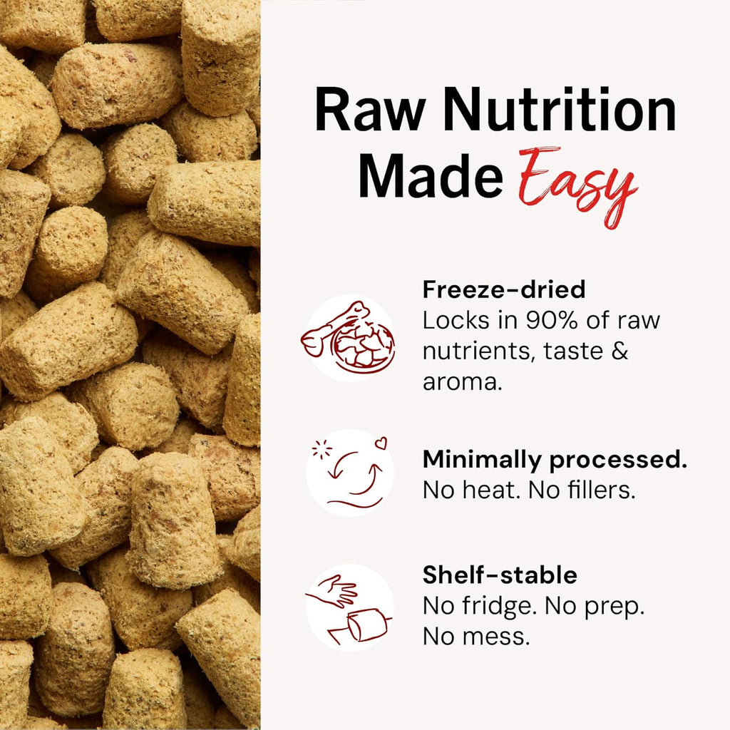 Stella & Chewy's Freeze-Dried Raw Beef Meal Mixers- Dog Food Topper and Mixer - Made with 95% Grass-Fed Beef, Organs & Bone - Perfect for Picky Eaters - Grain-Free - 7 oz