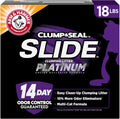 ARM & HAMMER Slide Platinum Easy Clean-Up Clumping Cat Litter, 18 lbs