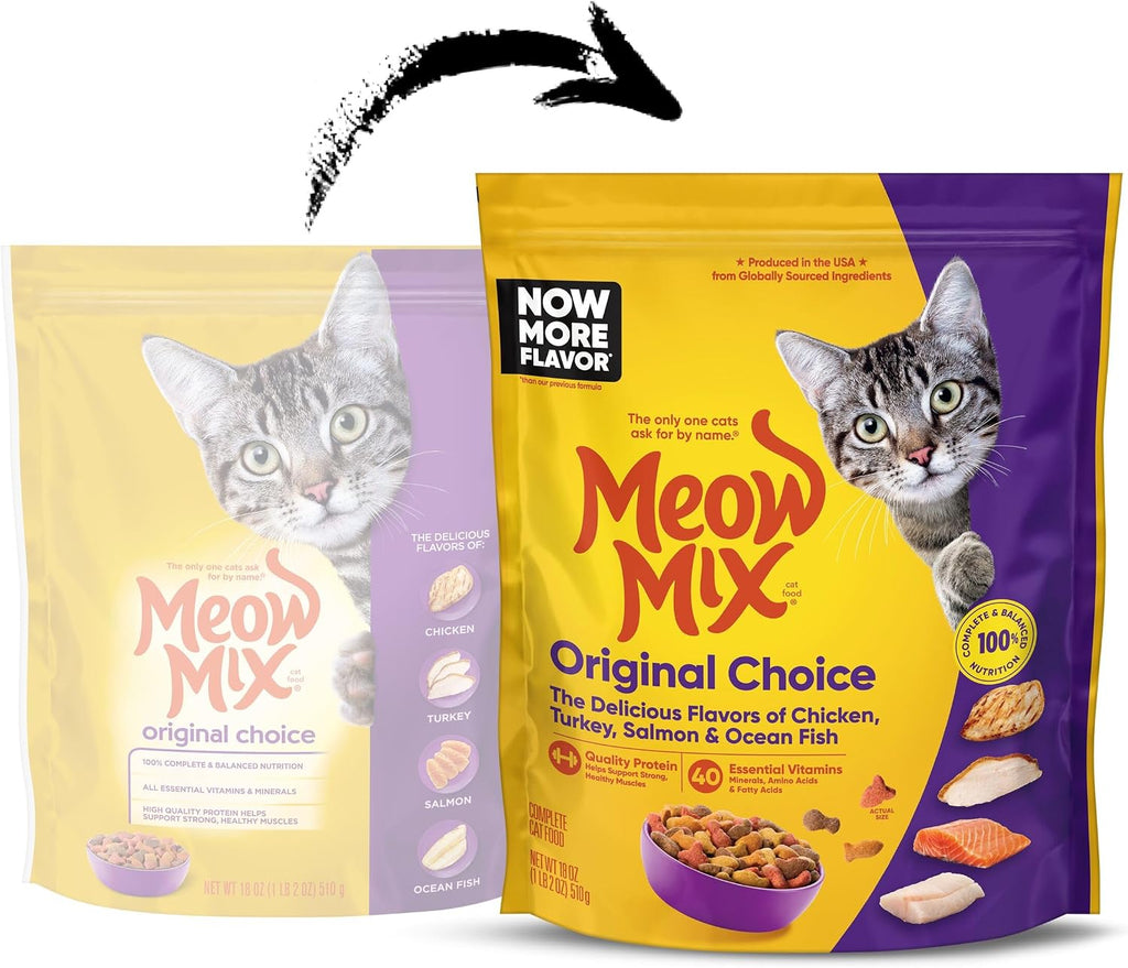 Meow Mix Original Choice Dry Cat Food, 6.3 Pound Bag