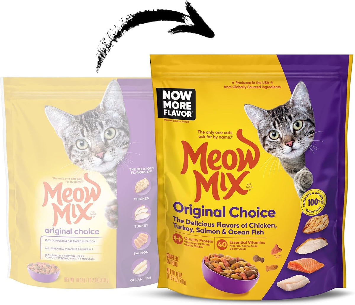 Meow Mix Original Choice Dry Cat Food, 6.3 Pound Bag