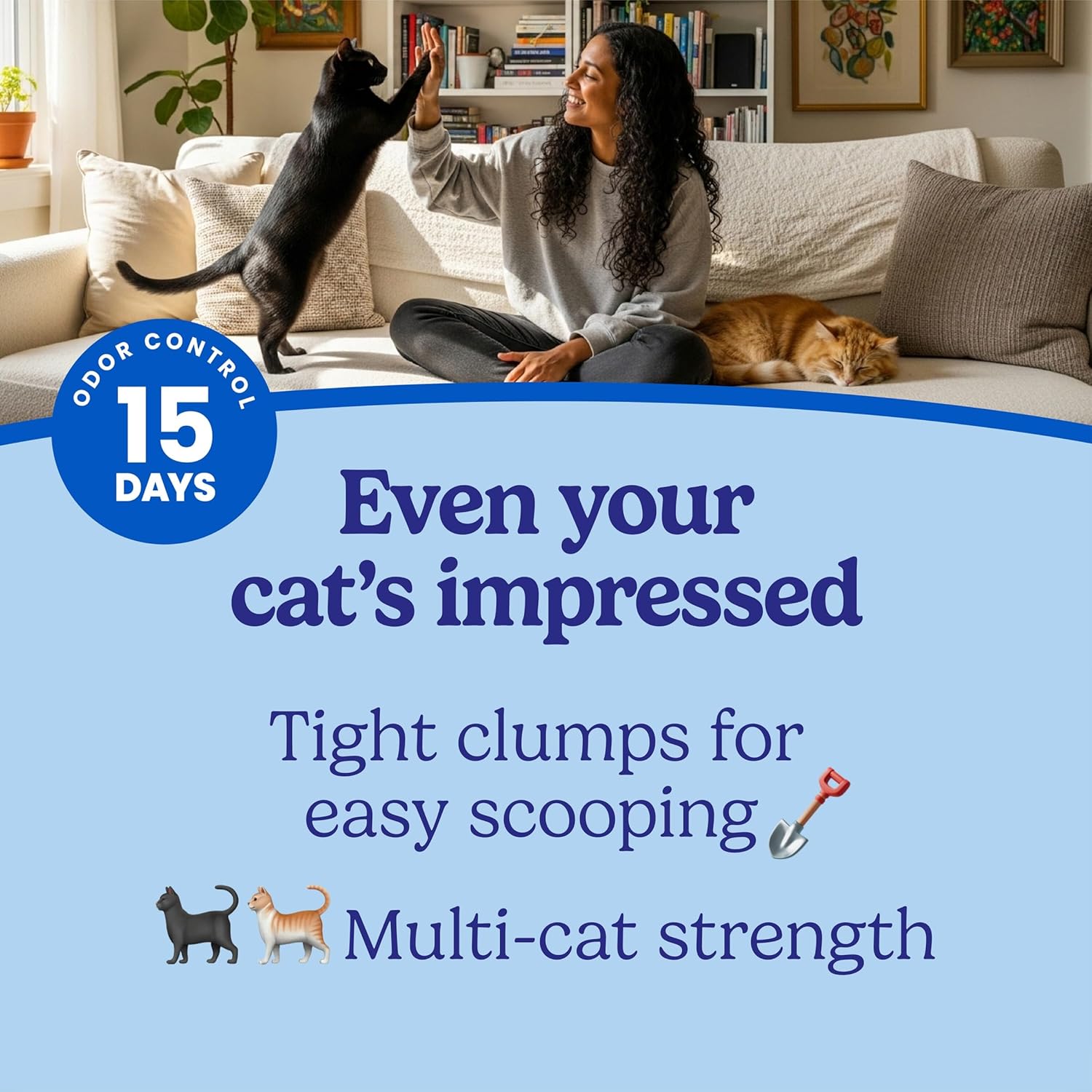 Fresh Step Advanced Heavy Duty Multi Cat Clumping Cat Litter, 17.5 lb.