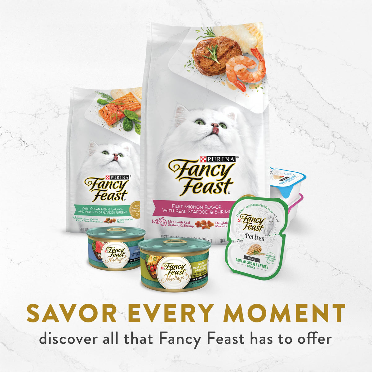Purina Fancy Feast Wet Cat Food Variety Pack, Medleys Taste of Italy With Garden Greens in Sauce - (Pack of 30) 3 oz. Cans