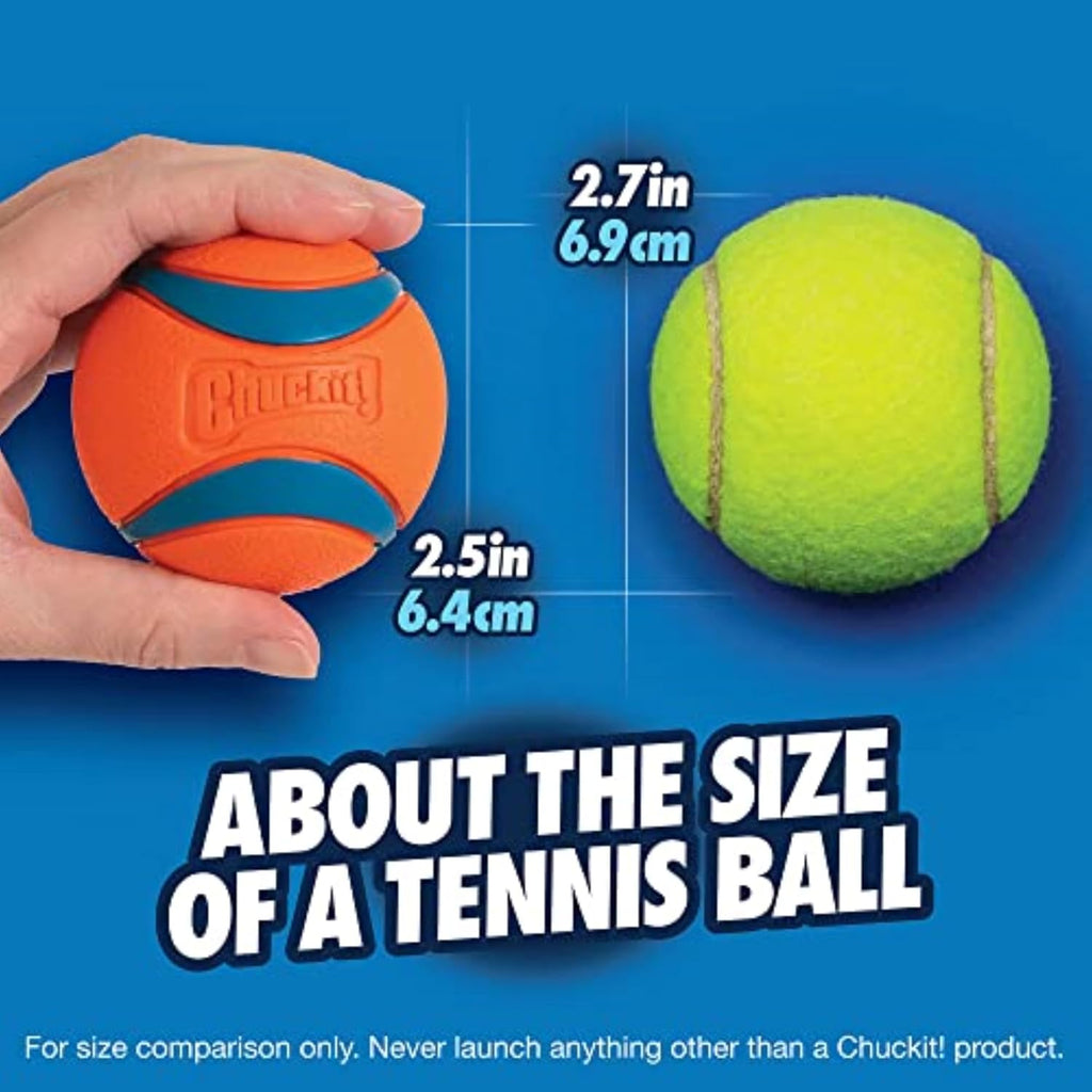 Chuckit! Ultra Ball Dog Toy, Durable Rubber, Medium 2.5-in, 2 Pack