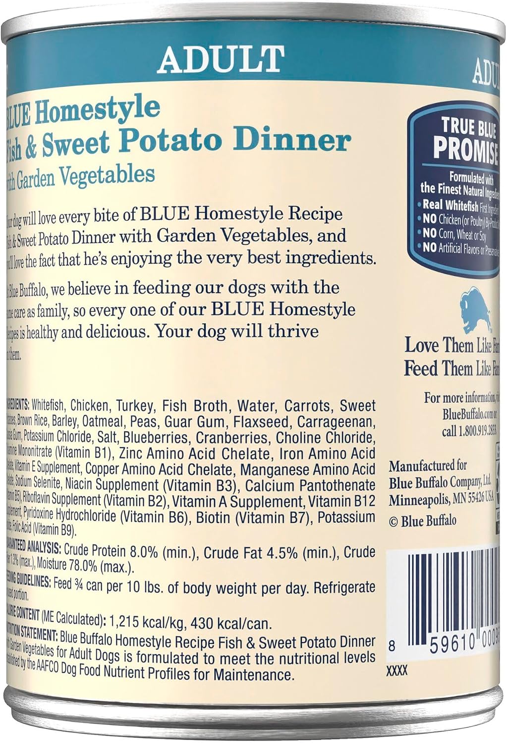 Blue Buffalo Homestyle Recipe Chicken Adult Wet Dog Food, 12.5 oz, 12 ct