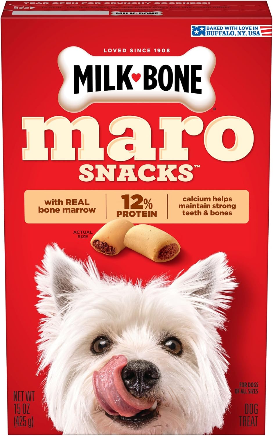 Milk-Bone MaroSnacks Small Dog Treats with Real Bone Marrow, 40 Oz.