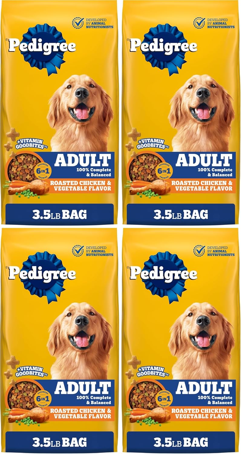 Pedigree Complete Nutrition Dry Dog Food, Chicken & Vegetable, 3.5 lb