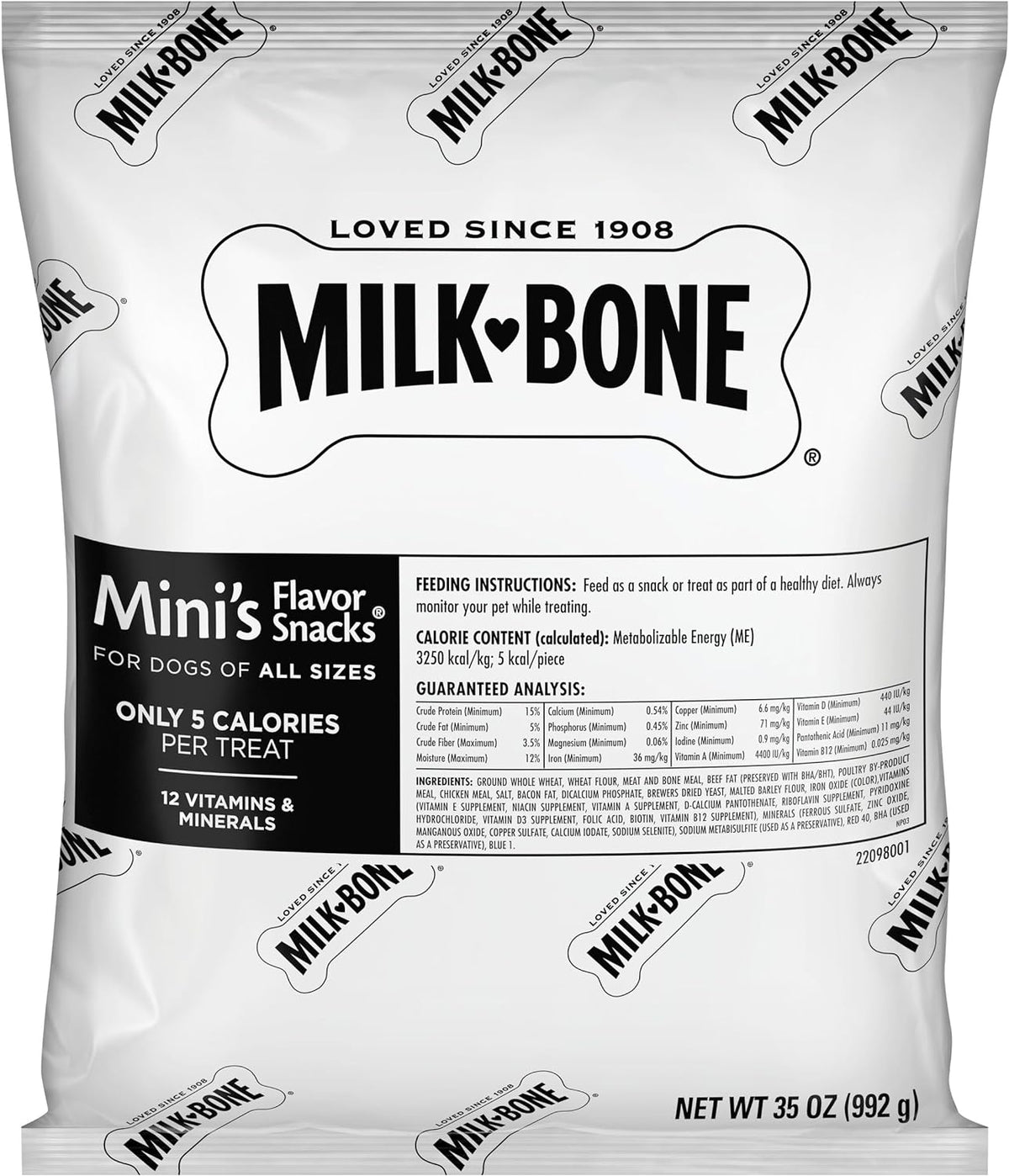 Milk-Bone Flavor Snacks Mini’s Dog Treats, 36 Oz.