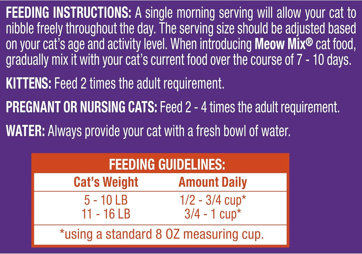 Meow Mix Original Choice Dry Cat Food, 6.3 Pound Bag