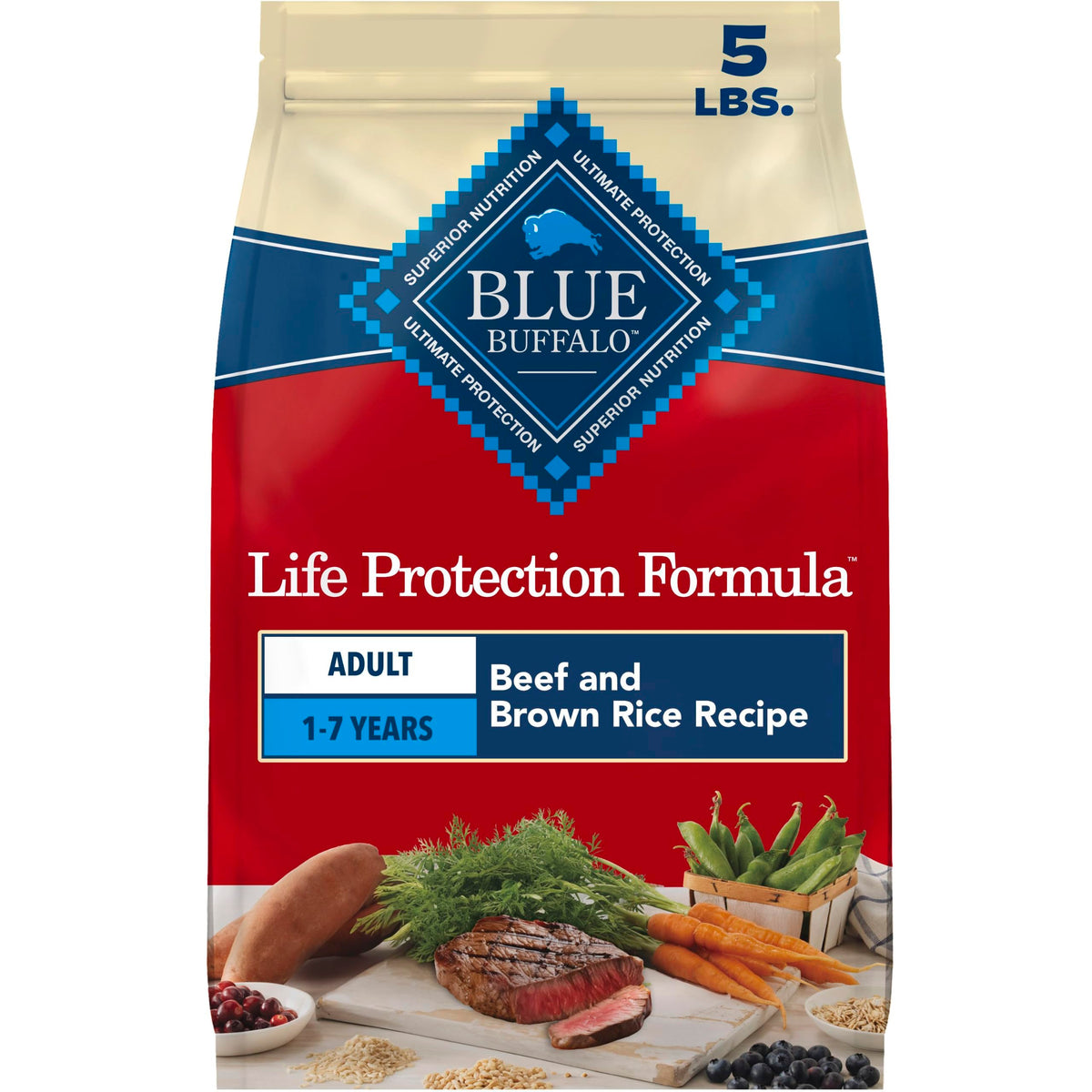 Blue Buffalo Life Protection Formula Chicken Adult Dry Dog Food, 5 lb