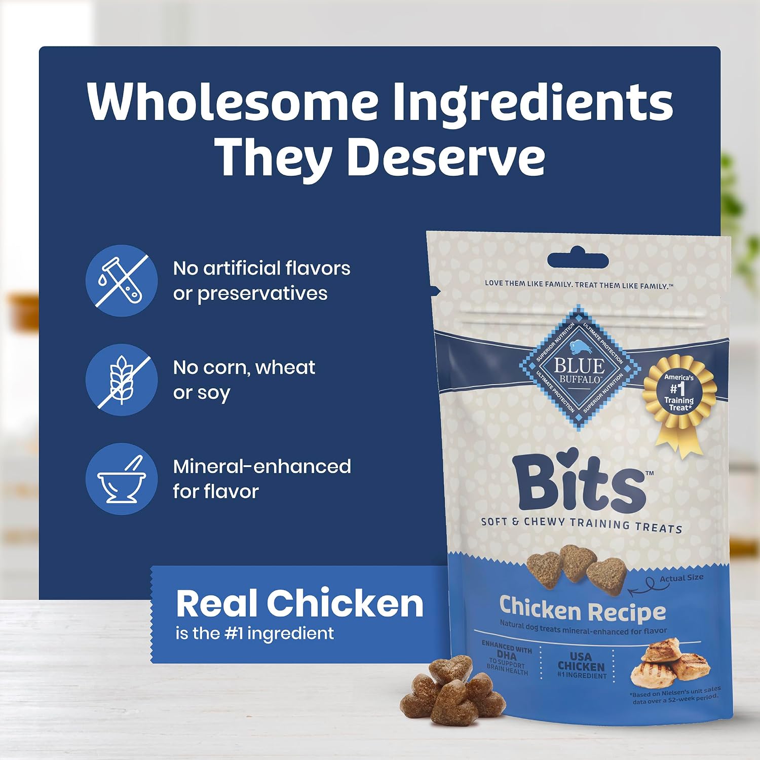 Blue Buffalo Bits Chicken Training Treats, 19 oz
