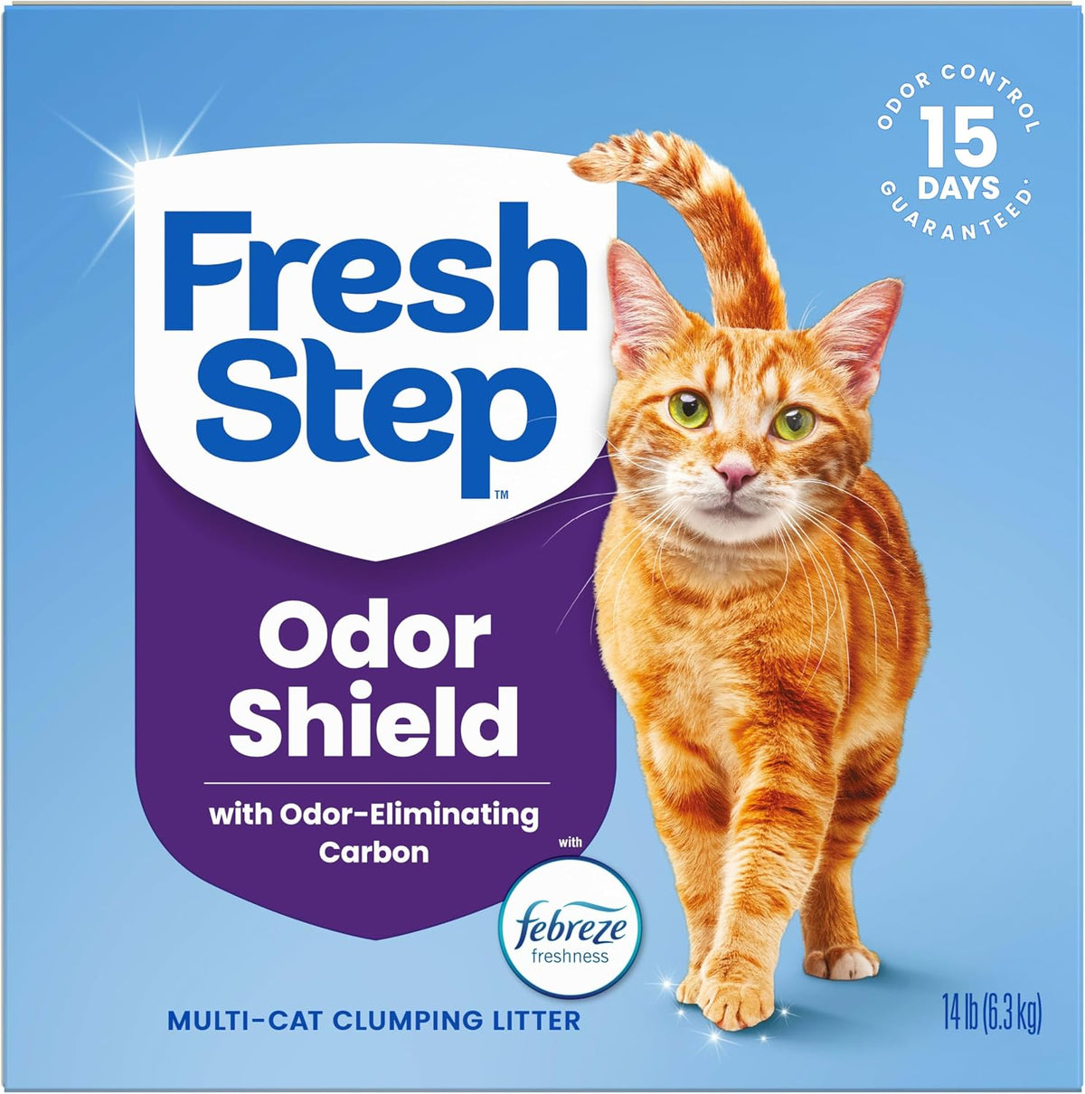 Fresh Step Odor Shield Multi Cat Clumping Cat Litter, 14 lb.