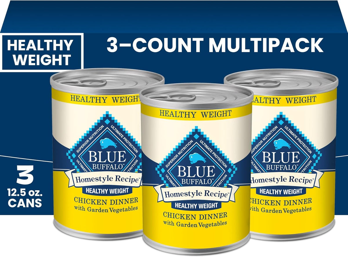Blue Buffalo Homestyle Recipe Chicken Adult Wet Dog Food, 12.5 oz, 12 ct