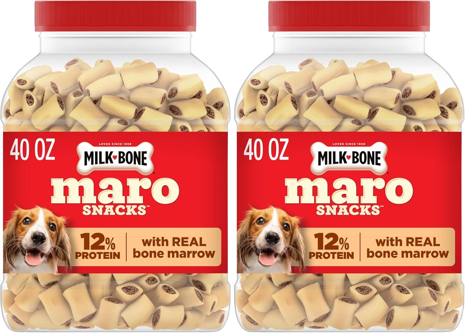 Milk-Bone MaroSnacks Small Dog Treats with Real Bone Marrow, 40 Oz.