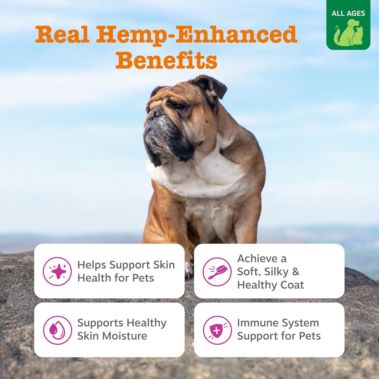 Zesty Paws Salmon Oil for Dogs & Cats - Omega 3 for Dogs 8.5oz