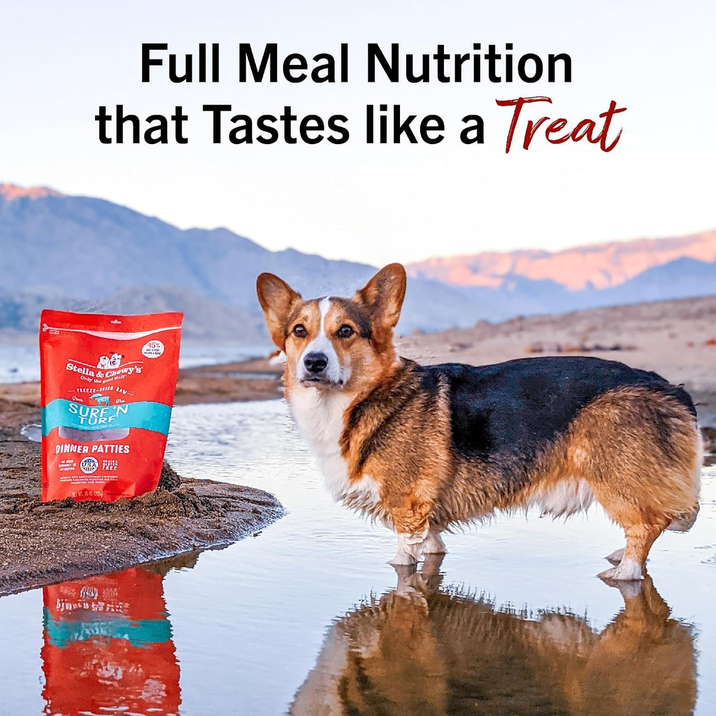 Stella & Chewy’s Freeze Dried Raw Dinner Patties – Grain Free Dog Food, Protein Rich Stella’s Super Beef Recipe – 5.5 oz