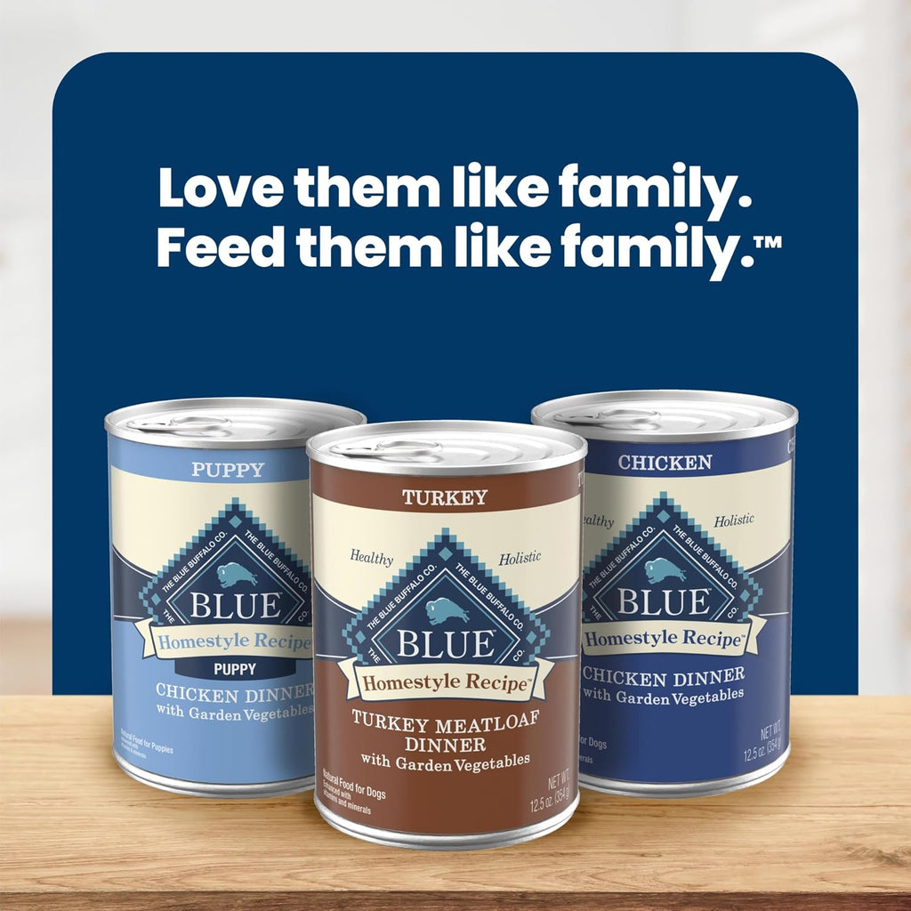 Blue Buffalo Homestyle Recipe Chicken Adult Wet Dog Food, 12.5 oz, 12 ct
