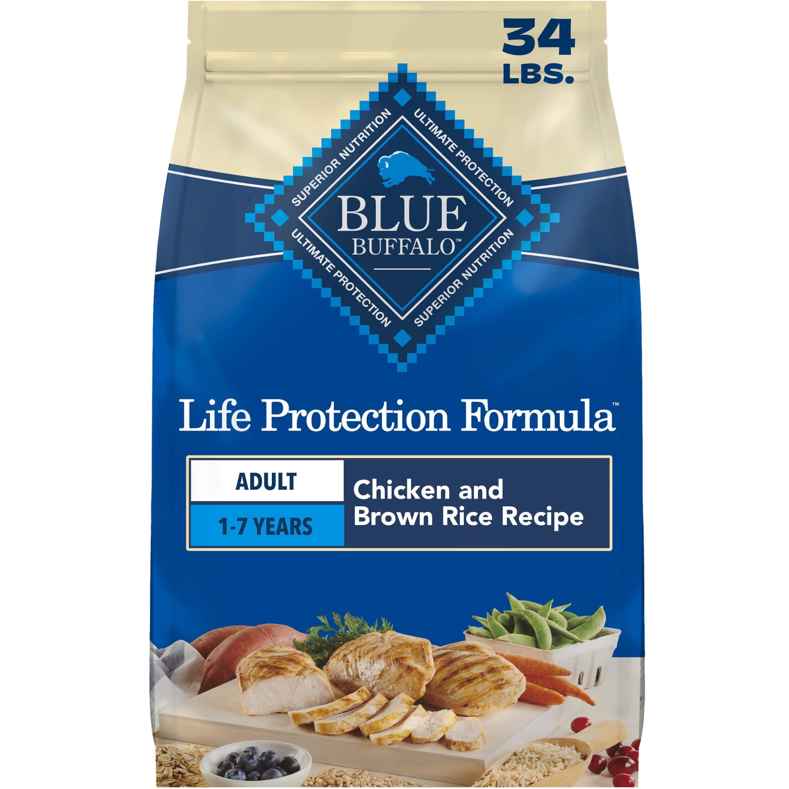 Blue Buffalo Life Protection Formula Chicken Adult Dry Dog Food, 5 lb