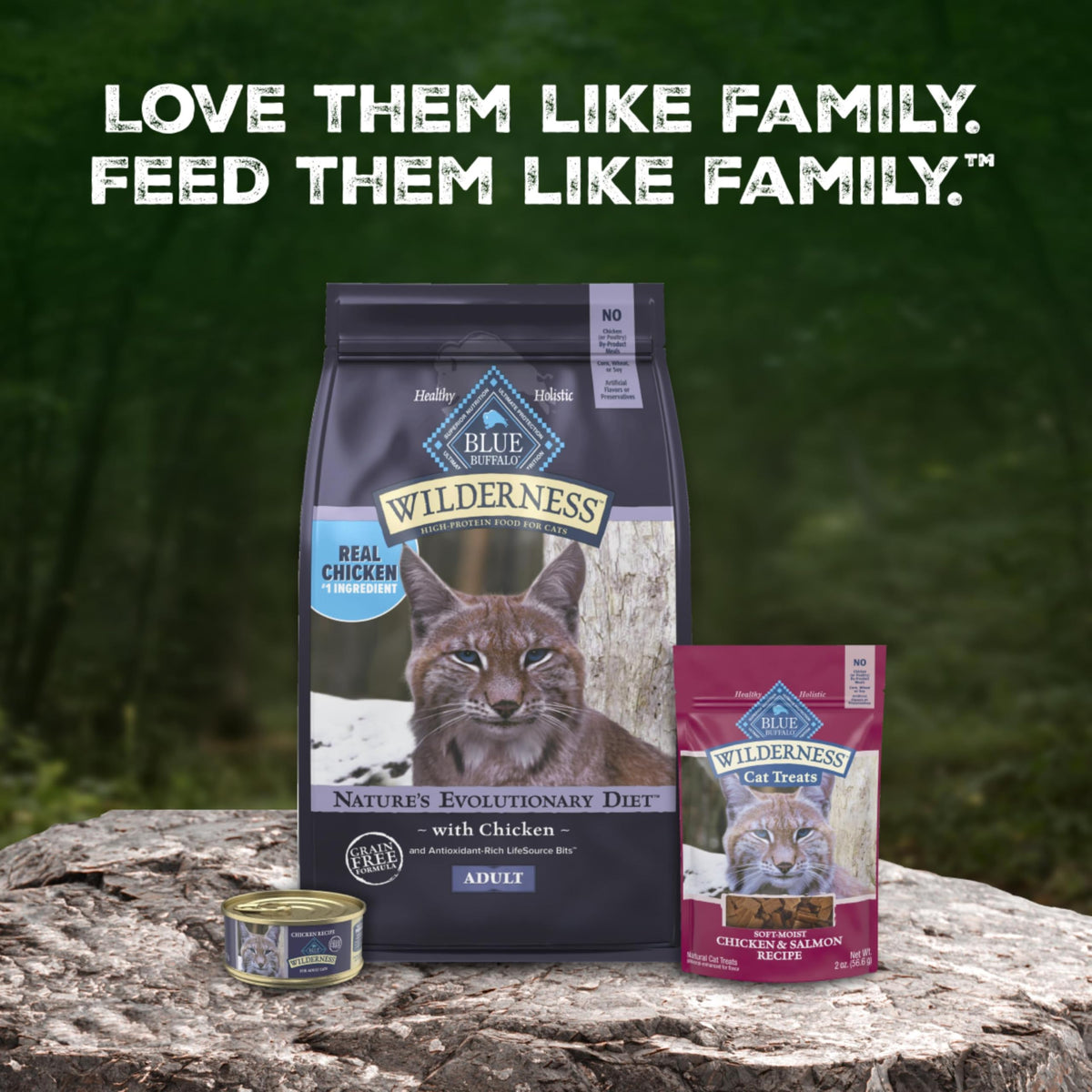 Blue Buffalo Wilderness Chicken Adult Dry Cat Food, Grain-Free, 12 lb