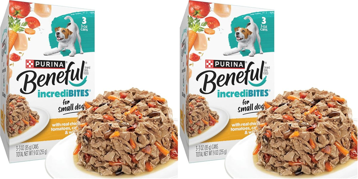 Purina Beneful Small Breed Wet Dog Food Variety Pack, (30) 3 oz Cans