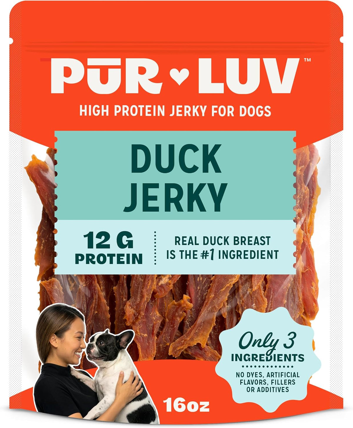 Pur Luv Dog Treats, K9 Kabobs Made with Real Chicken, Duck, and Sweet Potato, 12 Ounces, Dog Snacks, Healthy, Easily Digestible, Long-Lasting, High Protein Treat, Satisfies Urge to Chew