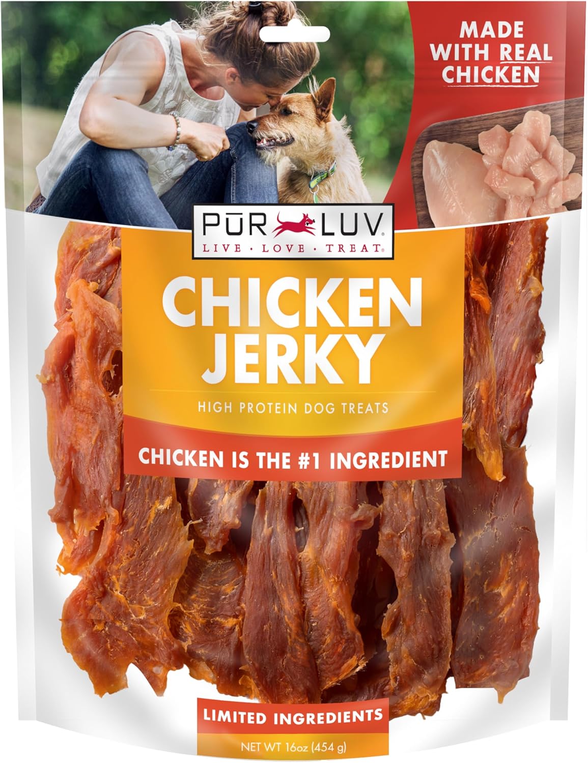 Pur Luv Dog Treats, K9 Kabobs Made with Real Chicken, Duck, and Sweet Potato, 12 Ounces, Dog Snacks, Healthy, Easily Digestible, Long-Lasting, High Protein Treat, Satisfies Urge to Chew