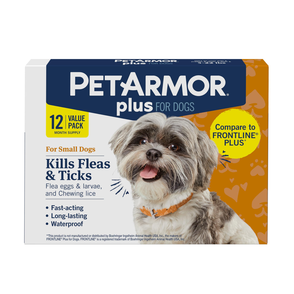 PetArmor Plus Flea and Tick Prevention for Cats, Cat Flea and Tick Treatment, 3 Doses, Waterproof Topical, Fast Acting, Cats Over 1.5 lbs