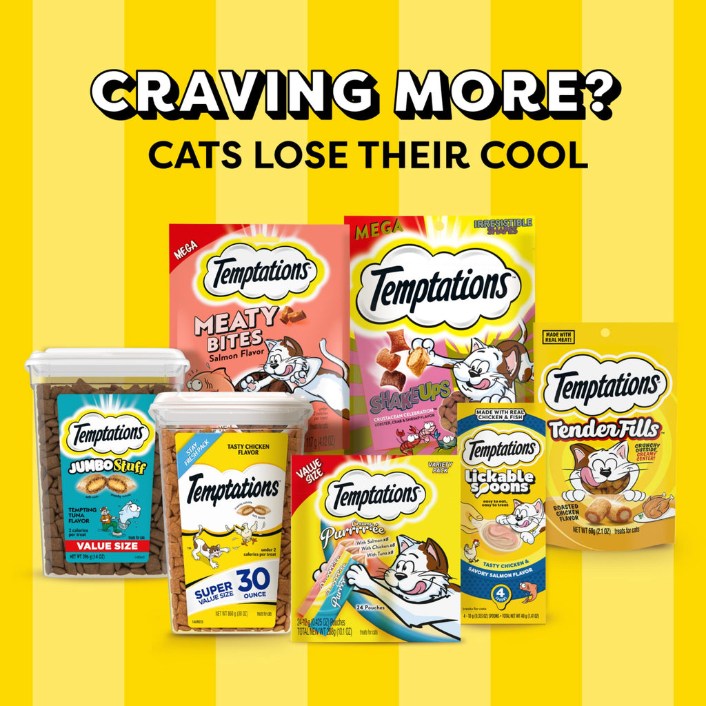 Temptations MixUps Crunchy and Soft Cat Treats, Catnip Fever, 16 oz