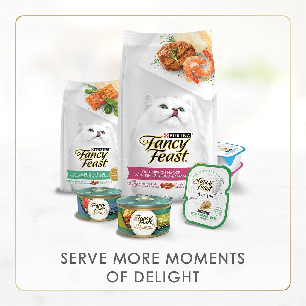 Purina Fancy Feast Gravy Lovers, Poultry & Beef Wet Cat Food, 3oz, 24-Pack