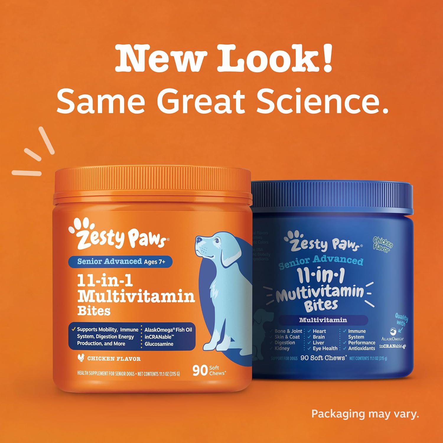 Zesty Paws Dog Vitamins - Dog Multivitamin Chews, Bison, 90 Ct