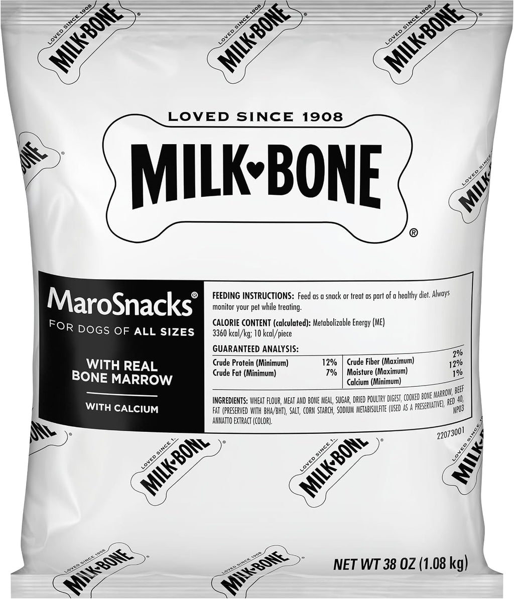 Milk-Bone MaroSnacks Small Dog Treats with Real Bone Marrow, 40 Oz.
