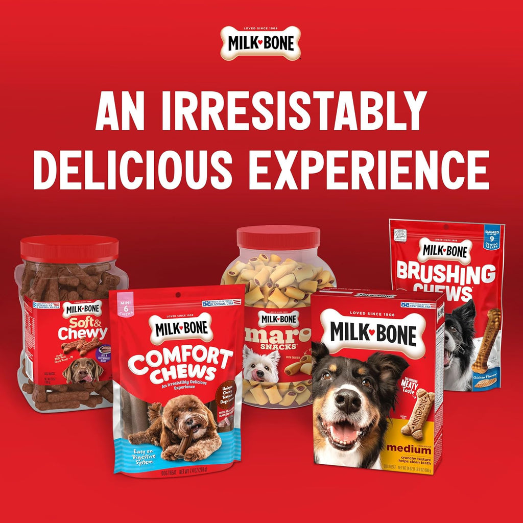 Milk-Bone Soft & Chewy Dog Treats, 25 Oz. Canister