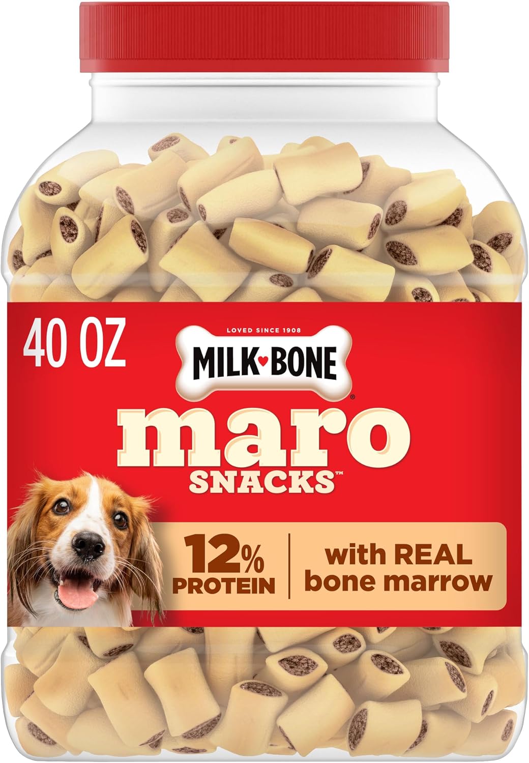 Milk-Bone MaroSnacks Small Dog Treats with Real Bone Marrow, 40 Oz.