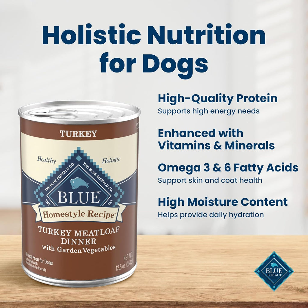 Blue Buffalo Homestyle Recipe Chicken Adult Wet Dog Food, 12.5 oz, 12 ct