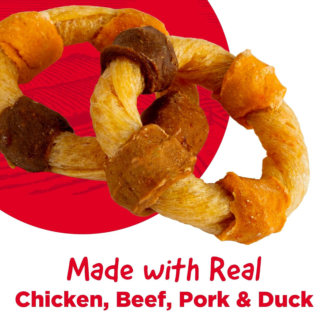 Country Kitchen Rawhide Free, Beef Twists Dog Chews, 9 Count (Pack of 12)