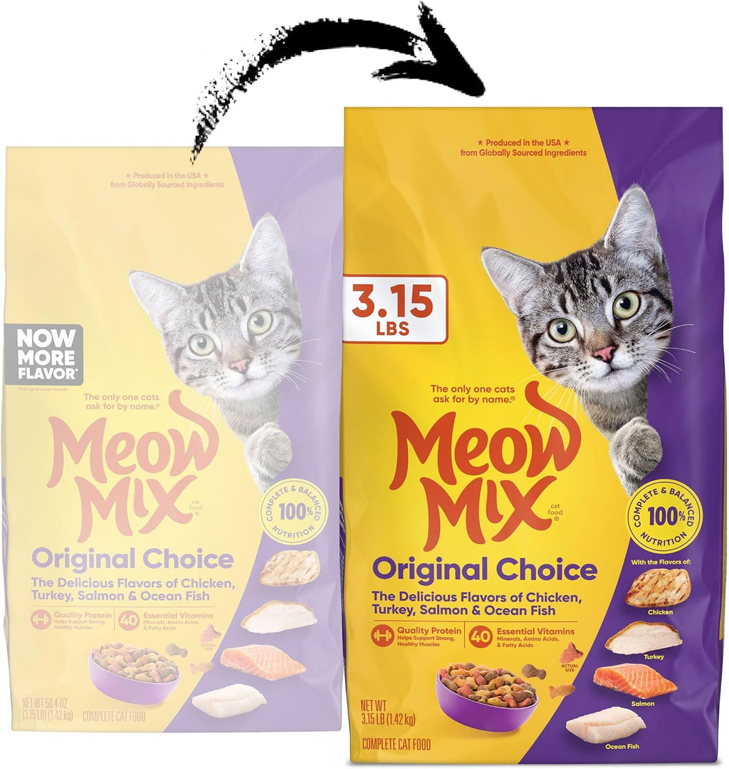 Meow Mix Original Choice Dry Cat Food, 6.3 Pound Bag