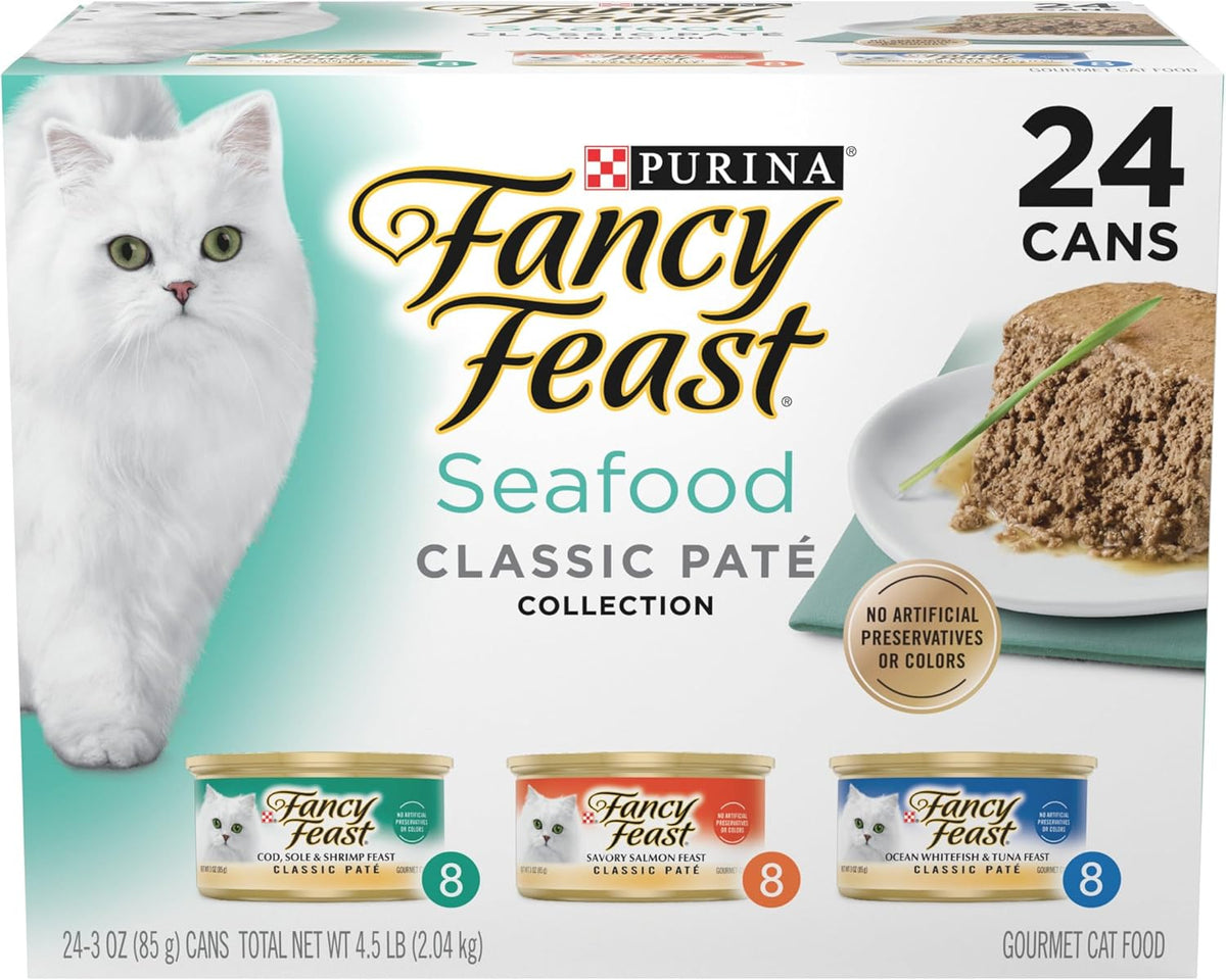 Purina Fancy Feast Gravy Lovers, Poultry & Beef Wet Cat Food, 3oz, 24-Pack