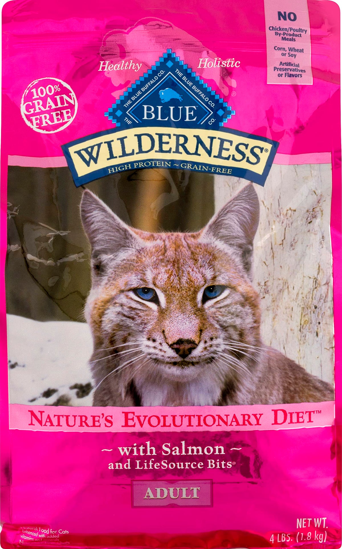 Blue Buffalo Wilderness Chicken Adult Dry Cat Food, Grain-Free, 12 lb