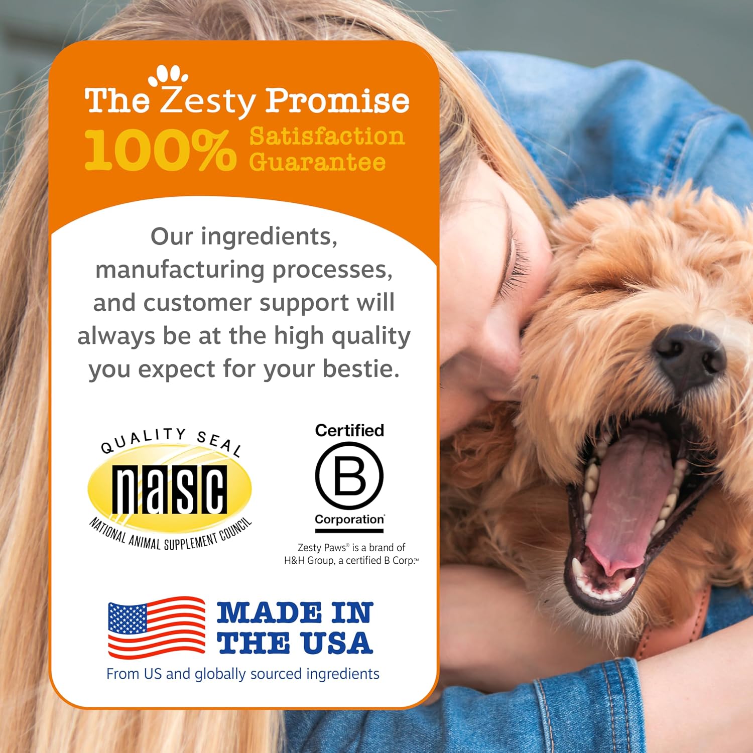 Zesty Paws Dog Vitamins - Dog Multivitamin Chews, Bison, 90 Ct