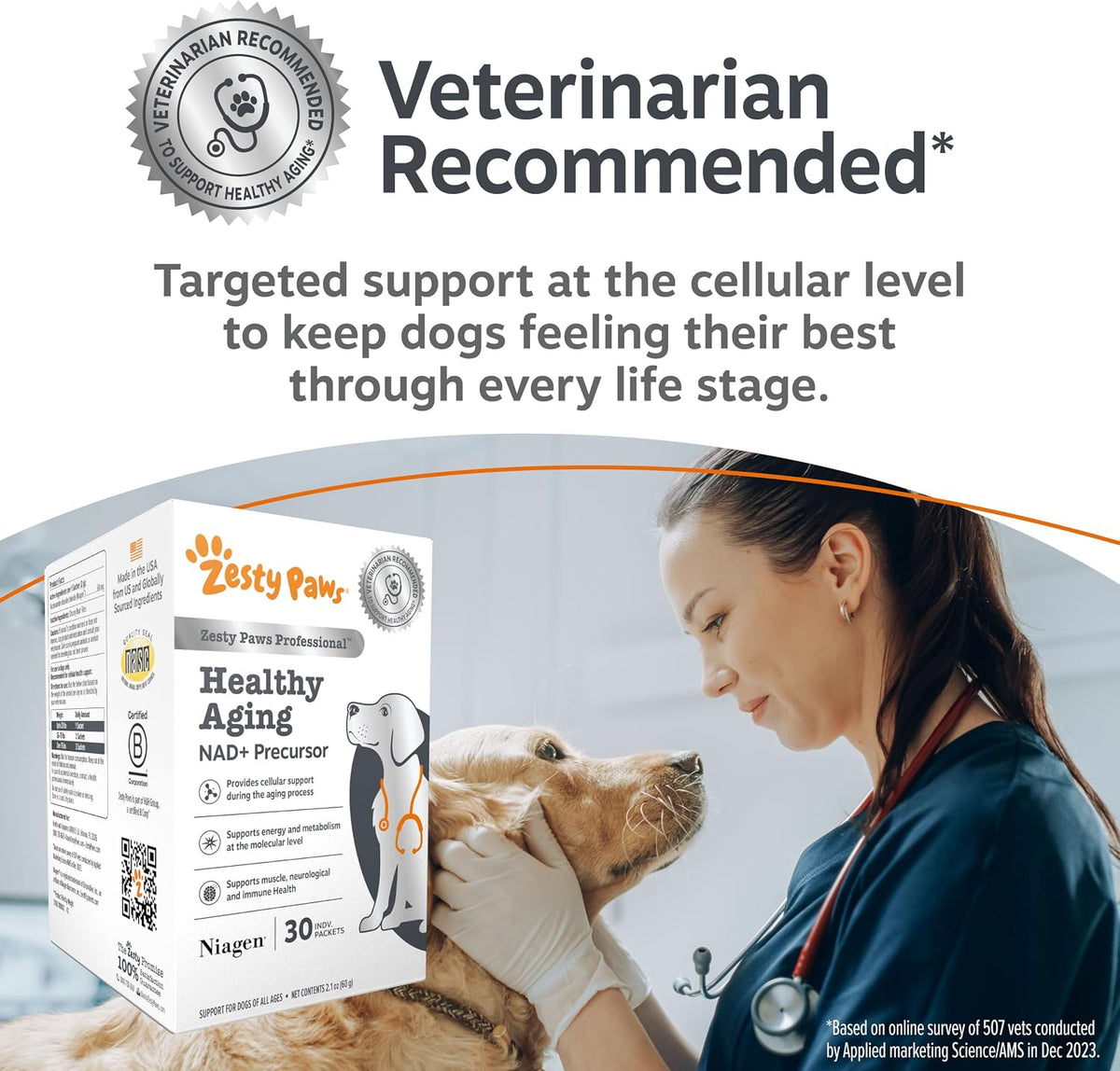 Zesty Paws Dog Vitamins - Dog Multivitamin Chews, Bison, 90 Ct