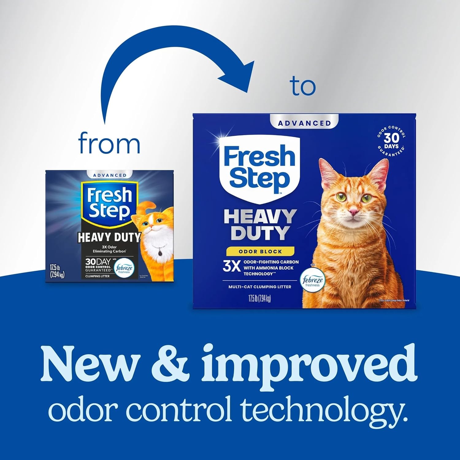 Fresh Step Advanced Heavy Duty Multi Cat Clumping Cat Litter, 17.5 lb.